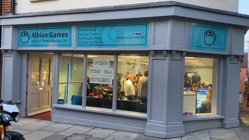 Albion Games Café, a TCG store in Norwich