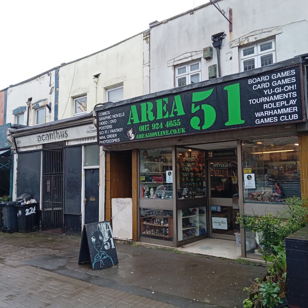 Area51, tienda de TCG en Bristol