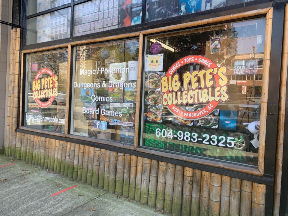 Big Pete's Collectibles, tienda de TCG en North Vancouver