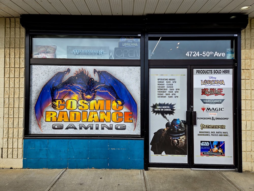 COSMIC RADIANCE GAMING, tienda de TCG en Gibbons
