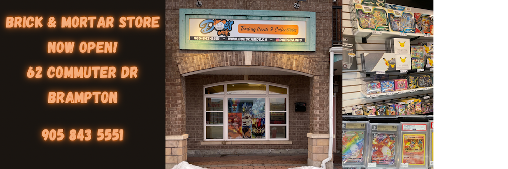 DOE'S CARDS, tienda de TCG en Brampton