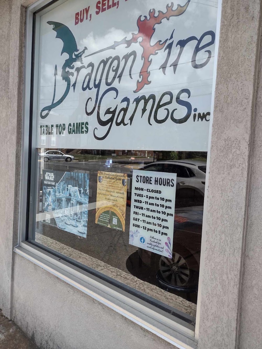 Dragon Fire Games, tienda de TCG en Lynchburg