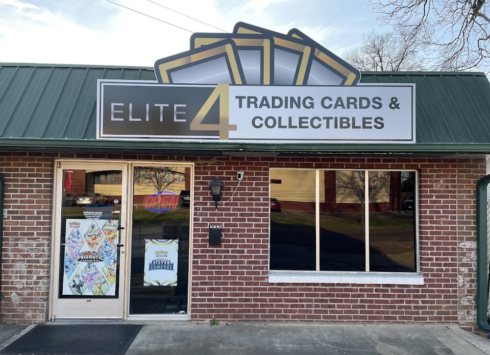 ELITE 4 TRADING CARDS AND COLLECTIBLES LLC, tienda de TCG en Greenwood
