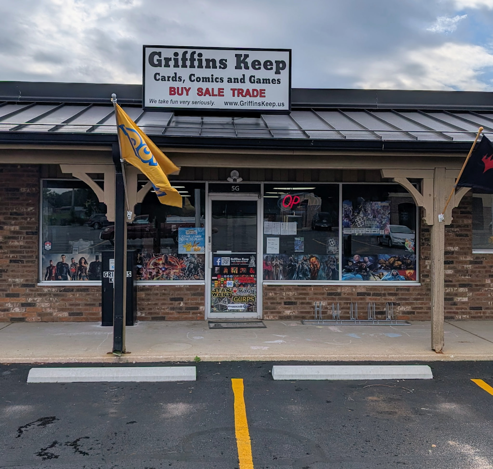 Griffins Keep Cards, Comics, and Games, tienda de TCG en Willard
