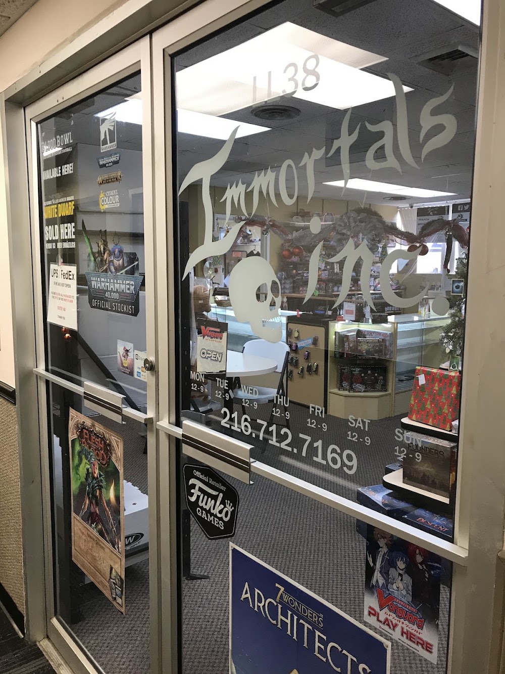 Immortals Inc, tienda de TCG en Rocky River