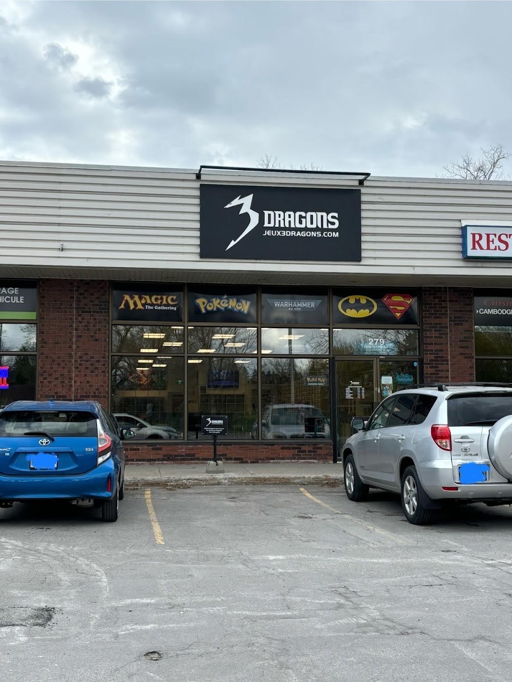 Jeux 3 Dragons, tienda de TCG en Rosemère