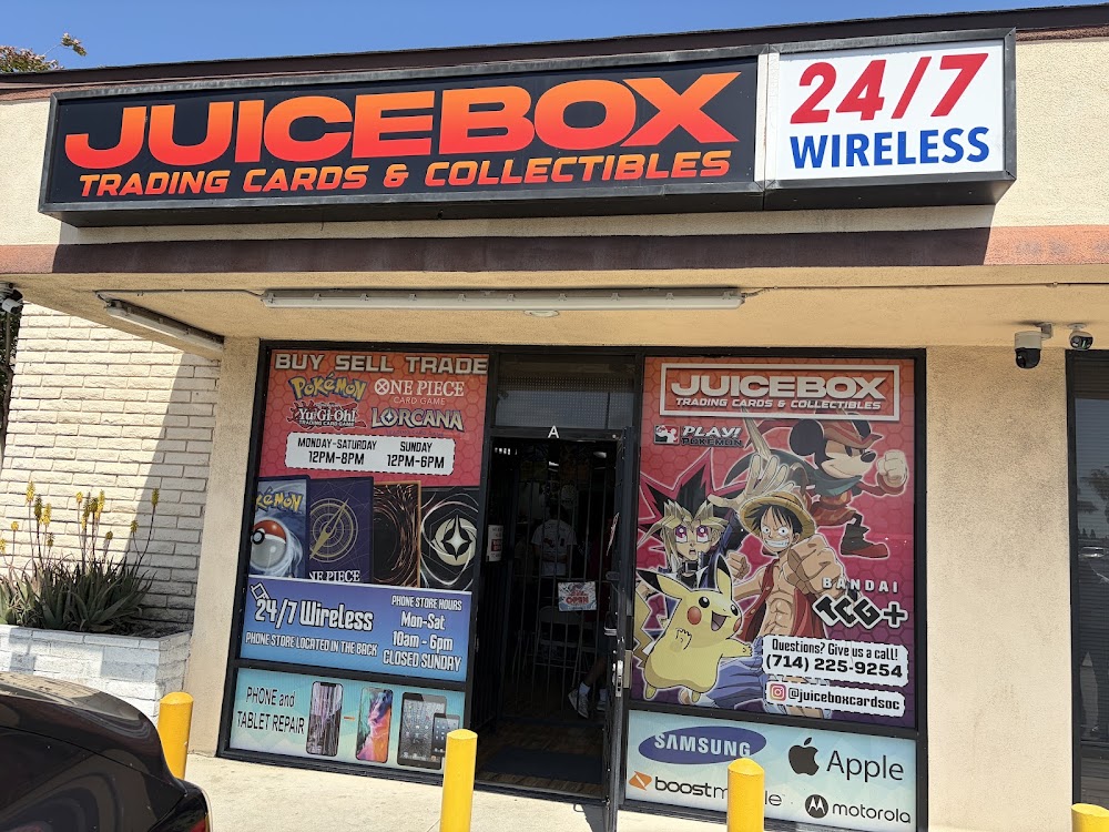 Juice Box Cards & Collectibles, tienda de TCG en Huntington Beach