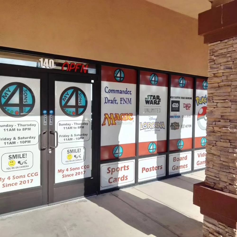 My 4 Sons Comics Cards & Games, tienda de TCG en Boulder City