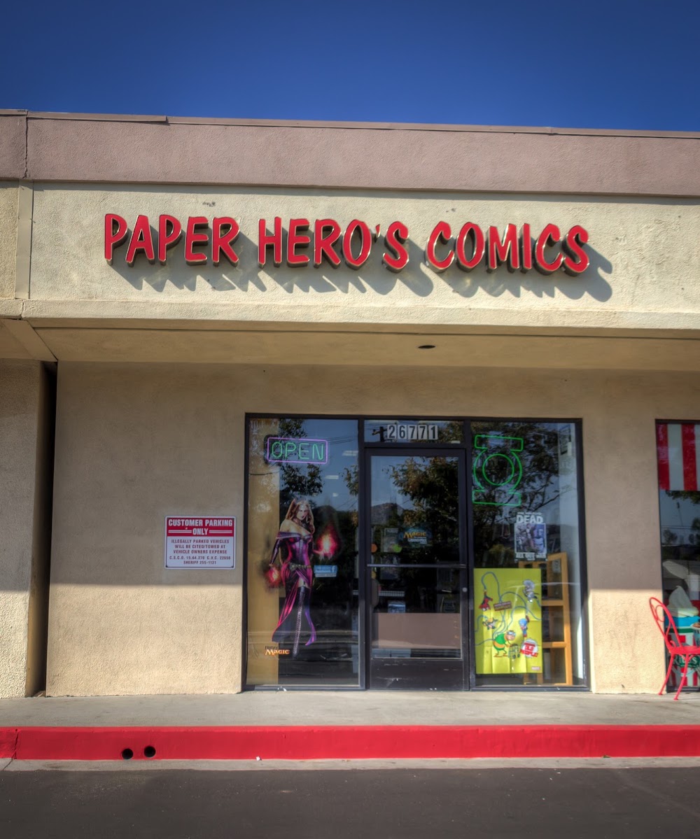 Paper Hero's comics, tienda de TCG en Santa Clarita