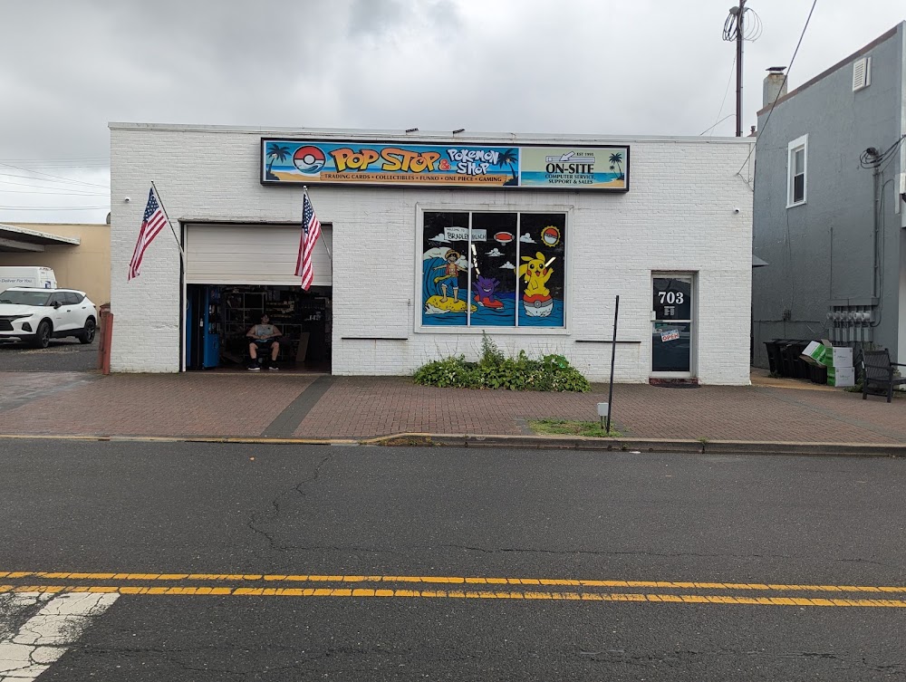 Pop Stop & Pokemon Shop at On-Site Computer Service, tienda de TCG en Bradley Beach
