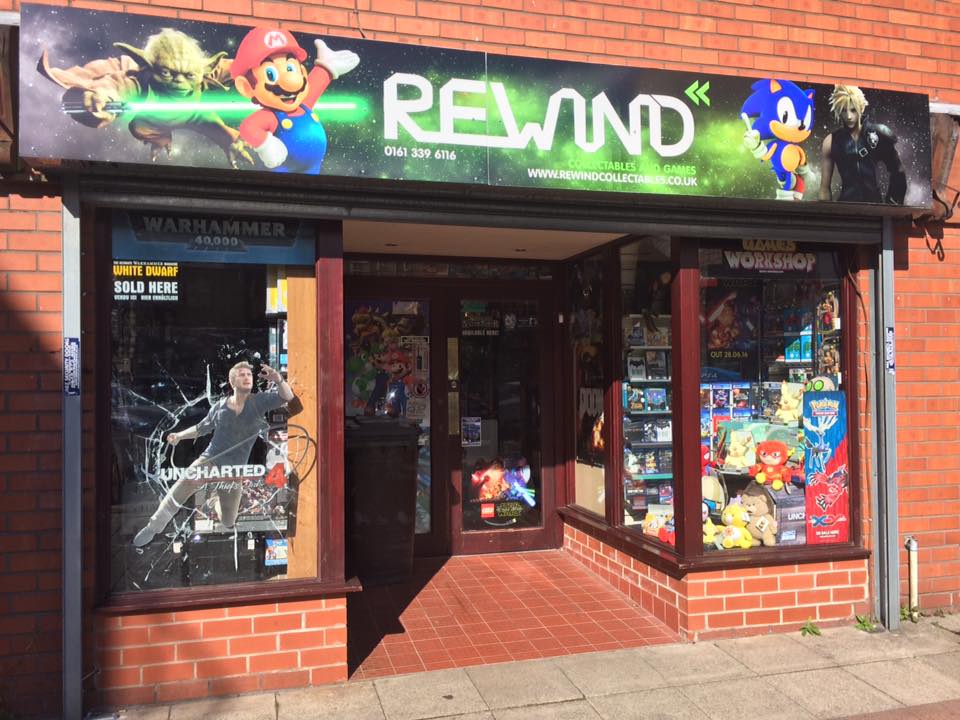 Rewind Collectables and Games, tienda de TCG en Ashton-under-Lyne